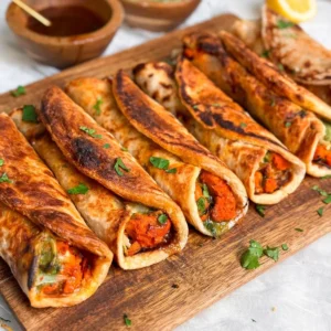 Chicken tika roll