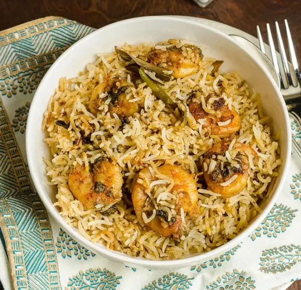 Shrimp Dum biryani